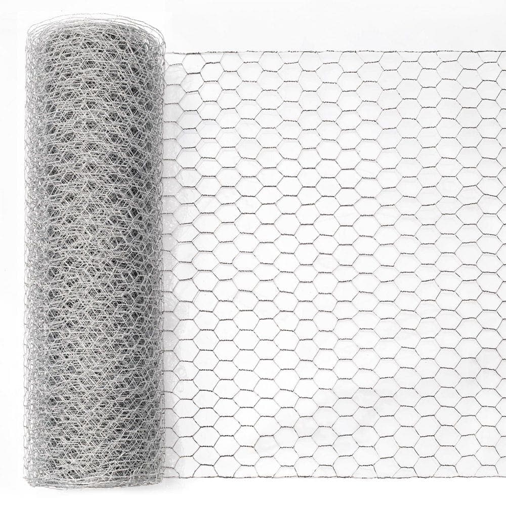 WRIGHTMASTER 18 in. x 100 ft. Reinforced Anti-Rust Galvanized Wire Mesh for Garden Fencing and Pet Enclosures Precision Welding