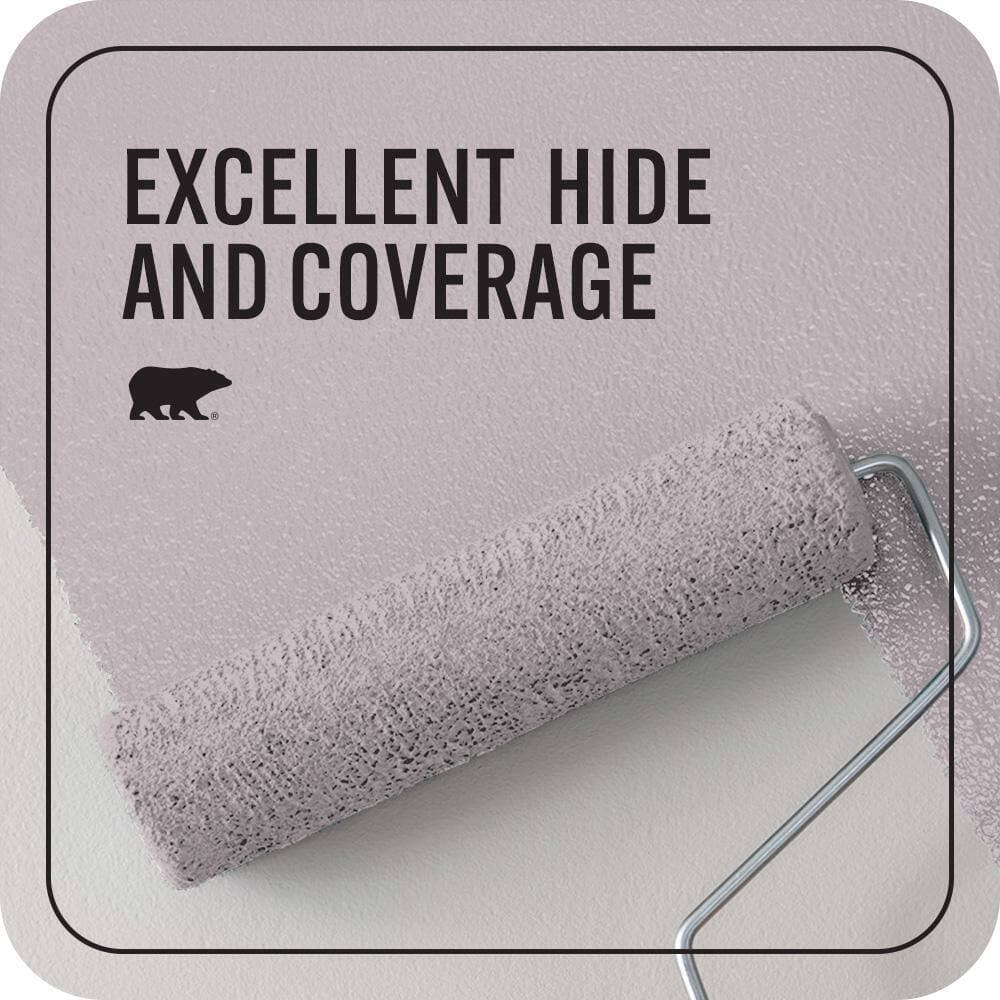 BEHR PREMIUM PLUS 1 qt. #N110-2 Mulberry Stain Flat EcoMix Plant-Based Interior Paint & Primer (2)