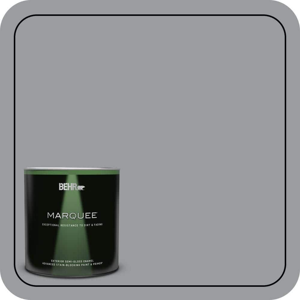 BEHR MARQUEE 1 qt. #N500-4 Pencil Sketch Semi-Gloss Enamel Exterior Paint & Primer