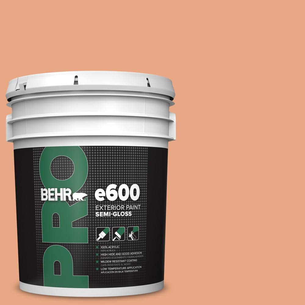 BEHR PRO 5 gal. #240D-4 Ceramic Glaze Semi-Gloss Exterior Paint