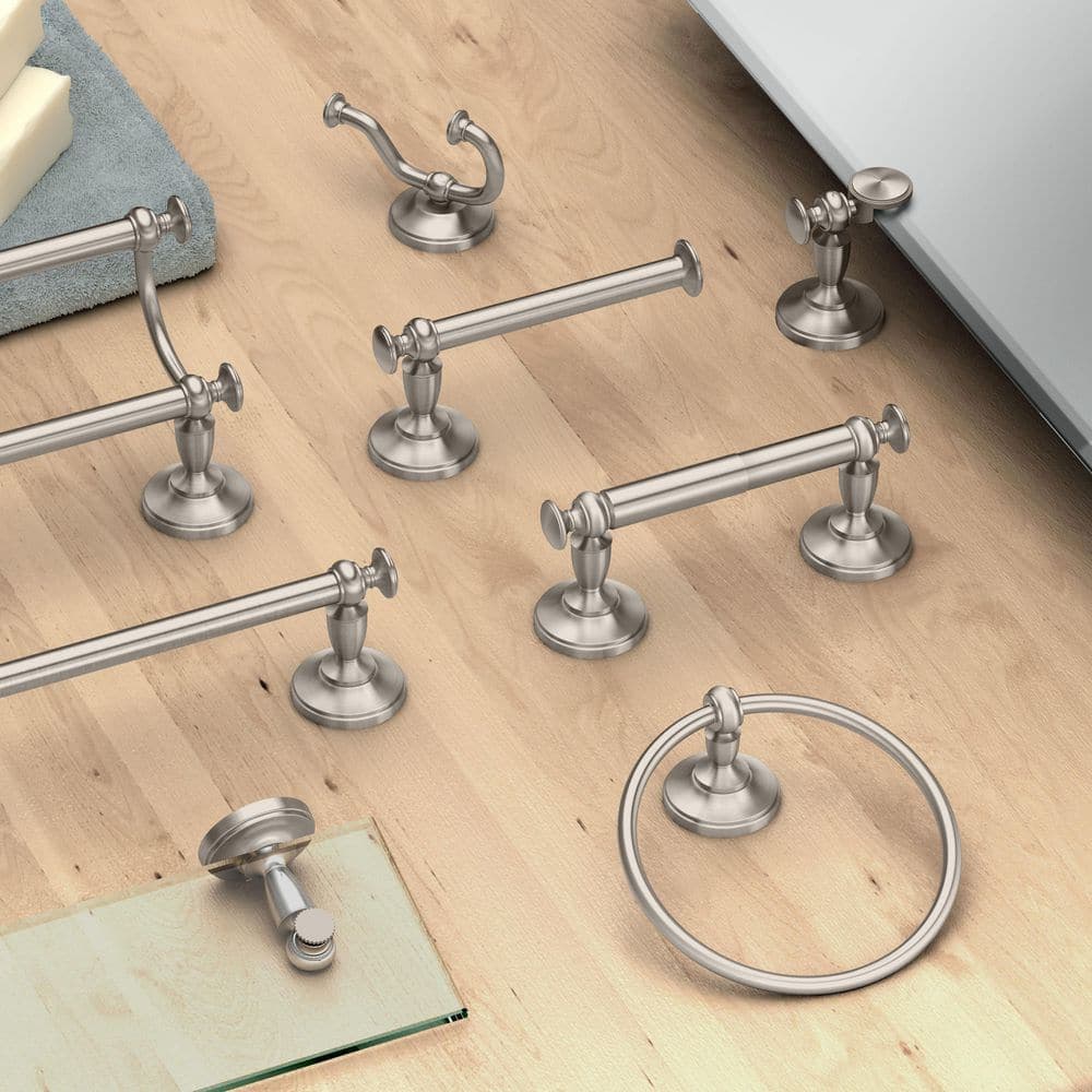 Gatco Tavern 24 in. Wall Mounted Double Towel Bar in Satin Nickel (3)