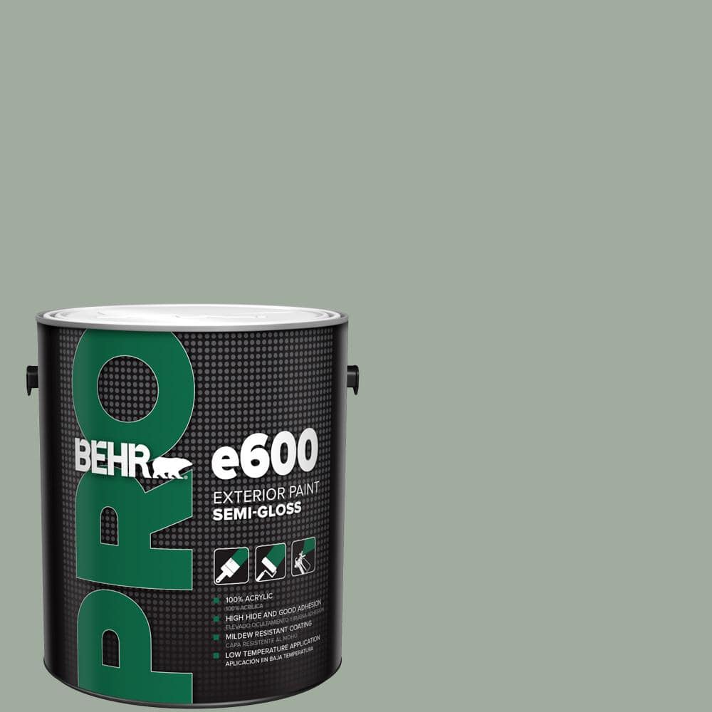 BEHR PRO 1 gal. #PPU11-15 Green Balsam Semi-Gloss Exterior Paint