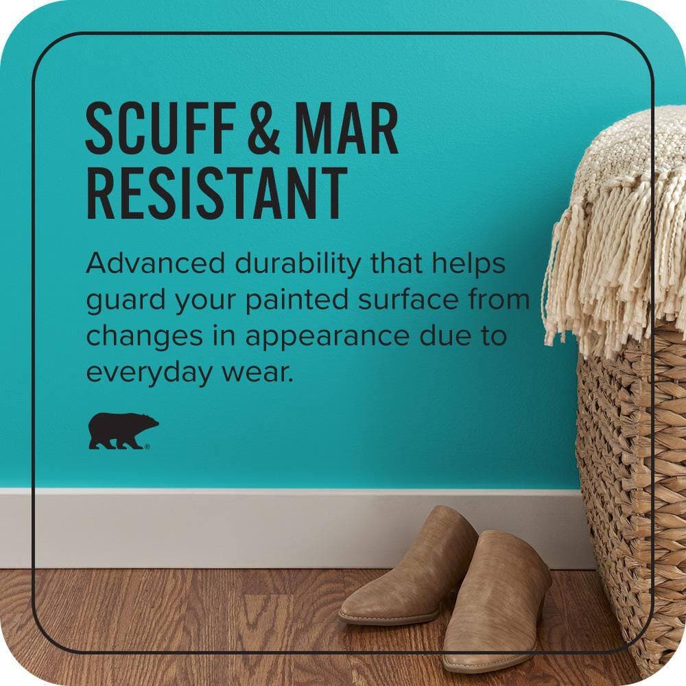 BEHR PREMIUM PLUS #500B-5 Mermaid Treasure Enamel Interior Stain-Blocking Paint and Primer (4)