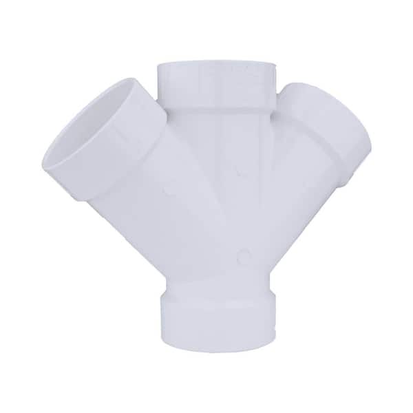 Charlotte Pipe 2 in. PVC DWV Double Wye Fitting (2)
