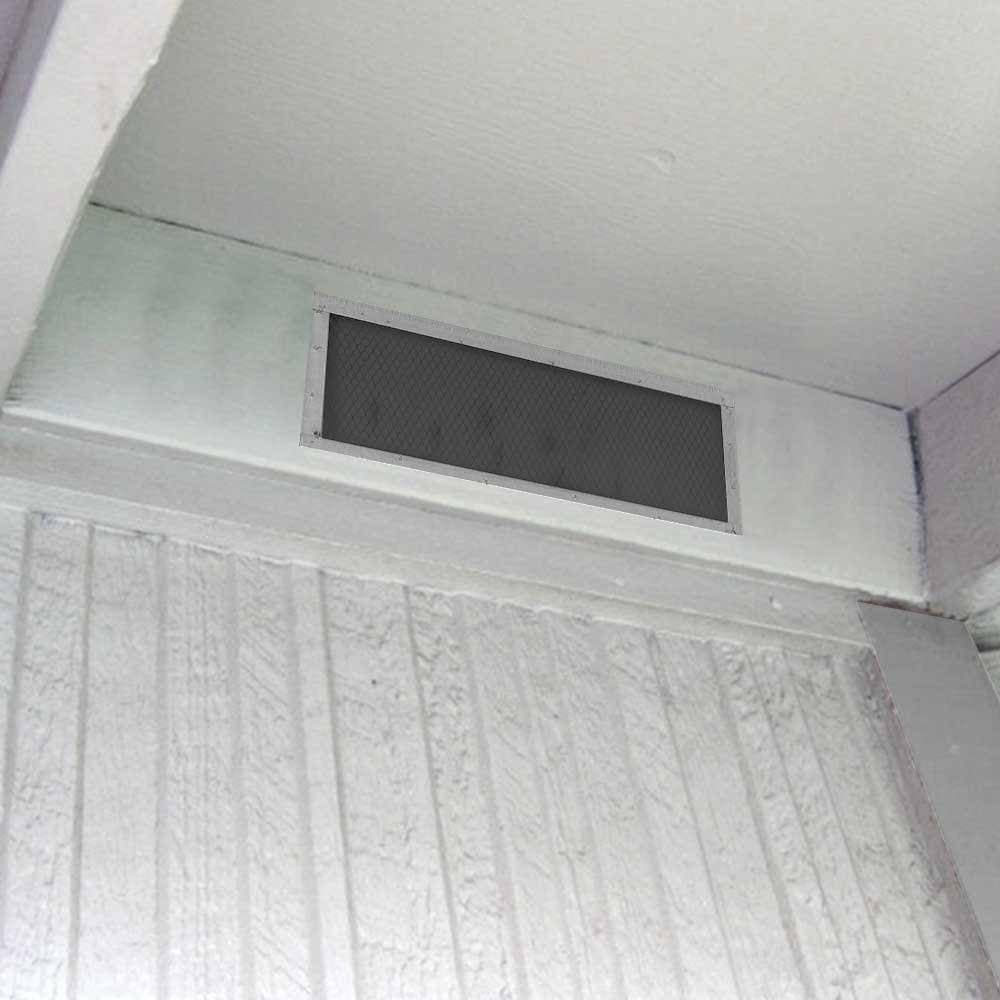 Gibraltar Building Products 15.125 in. x 2.125 in. x 5.5 in. Rectangular Silver Built-in Screen Galvanized Steel Soffit Vent (3)
