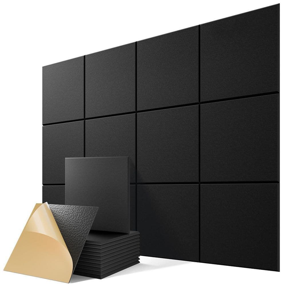 xinyoec 22 Pack 12 x 12 in. Self-Adhesive Acoustic Panels, Soundproof Wall Panels for Home and Office (1)