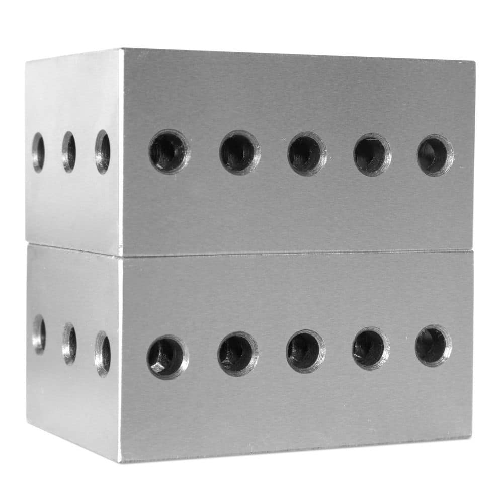 WEN 4 x 3 x 2 in. Hardened-Steel Precision 2-3-4 Gauge Blocks, 2-Pack (2)