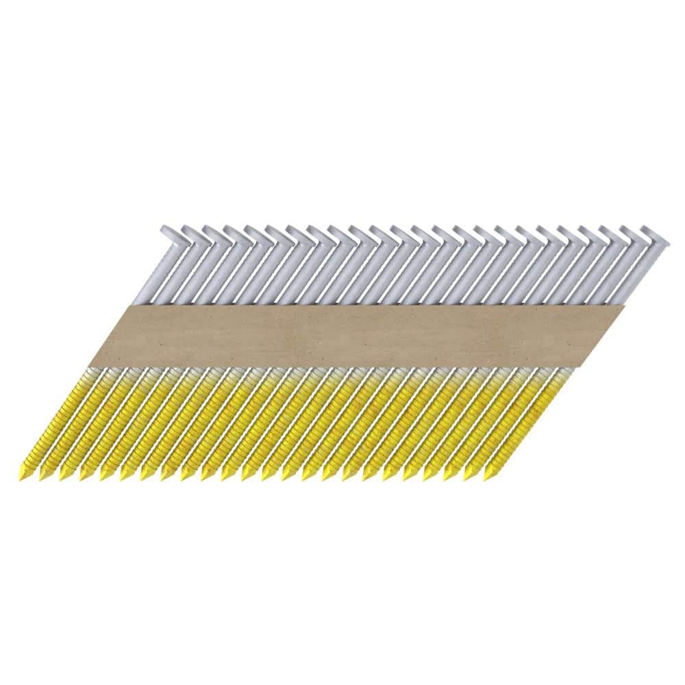 Grip-Rite 2-3/8 in. x 0.113 in. 30° Paper Collated Exterior Galvanized Offset Round Head Ring Shank Framing Nails 1000 per Box (2)