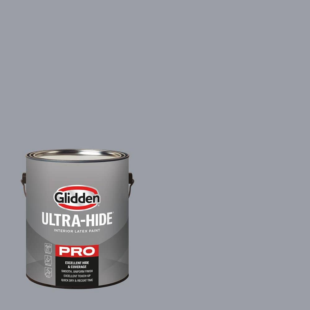 Glidden Ultra-Hide 1 gal. PPG0993-4 Gray Suit Eggshell Interior Paint