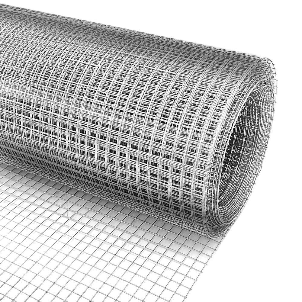 NVNOO 16 in. x 20 ft. 23 Gauge Galvanized Wire Mesh Roll for Chicken Fences, Screen Mesh, Rabbit Snake Fences (1)