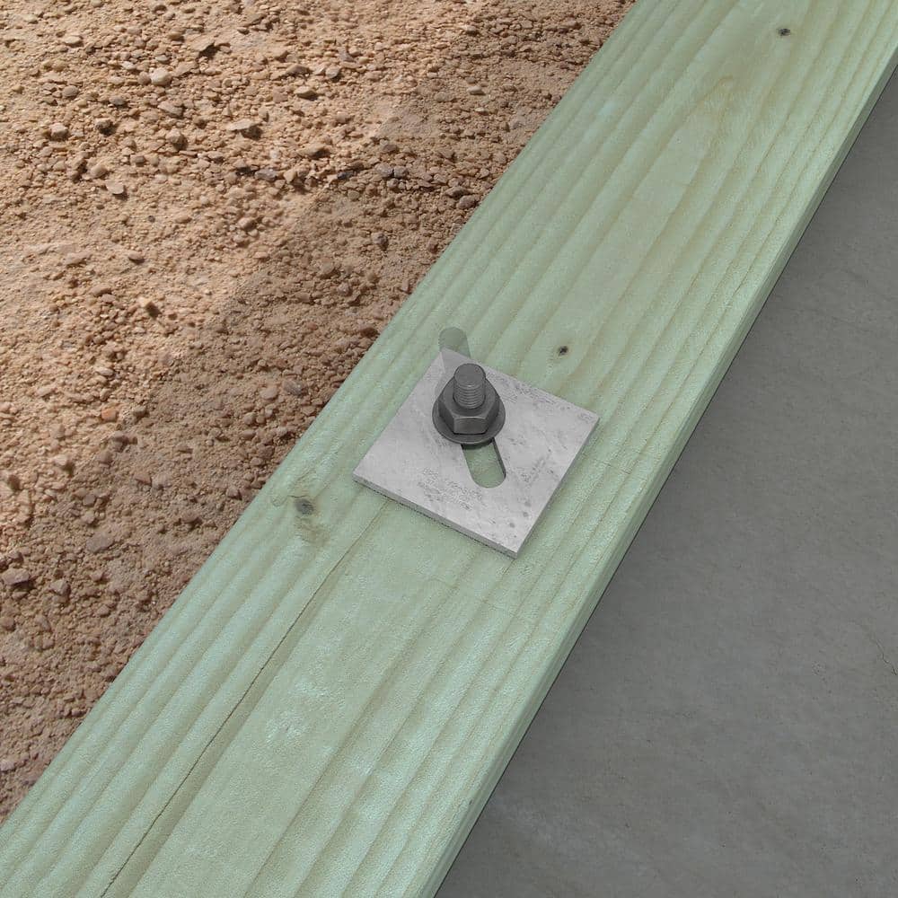 Simpson Strong-Tie BPS 3 in. x 3 in. HDG Slotted Bearing Plate with 1/2 in. Bolt Dia. (3)