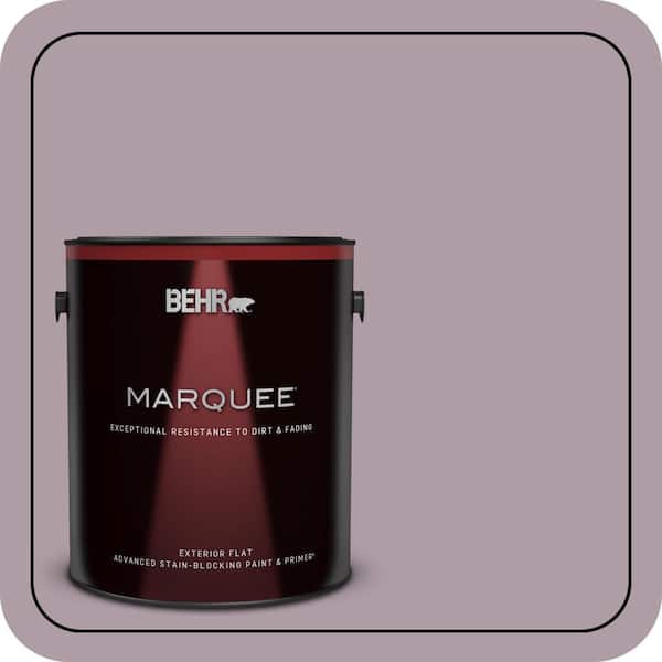 BEHR MARQUEE 1 gal. #PMD-34 Wild Lilac Flat Exterior Paint & Primer (2)