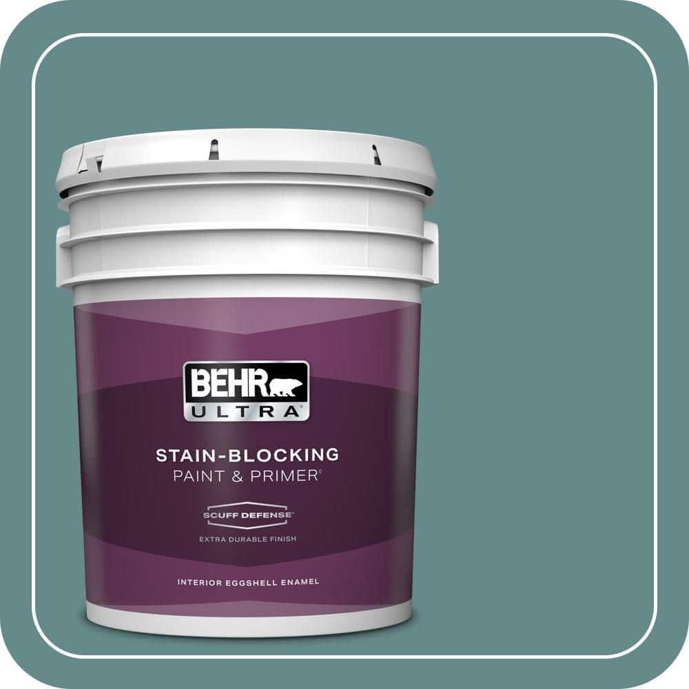 BEHR ULTRA 5 gal. #S440-5 Tasmanian Sea Extra Durable Eggshell Enamel Interior Paint & Primer