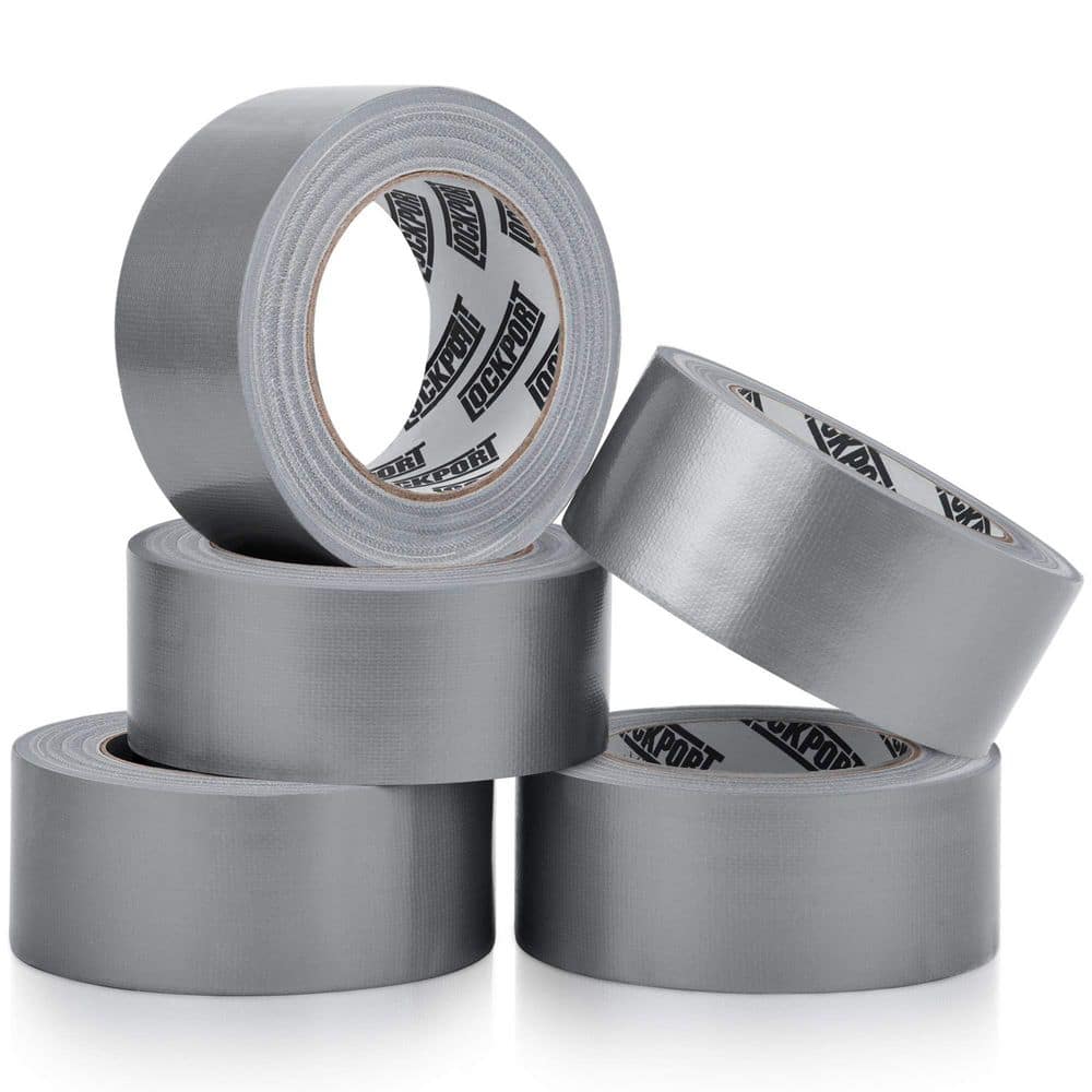 NVNOO 2 in. x 90 ft. Silver Heavy Duty Flexible No Residue Drywall Joint Tape, Tear by Hand for Repairs (5-Pack) (1)
