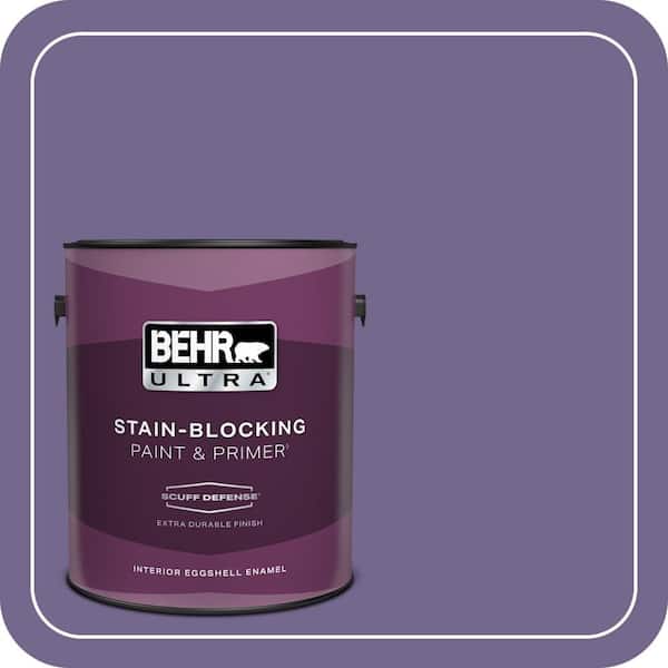 BEHR ULTRA 1 gal. #MQ5-41 Violet Vixen Extra Durable Eggshell Enamel Interior Paint & Primer (2)