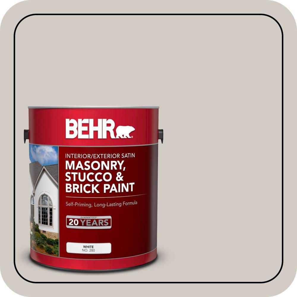 BEHR 5 gal. #PPU18-09 Burnished Clay Satin Interior/Exterior Masonry, Stucco and Brick Paint