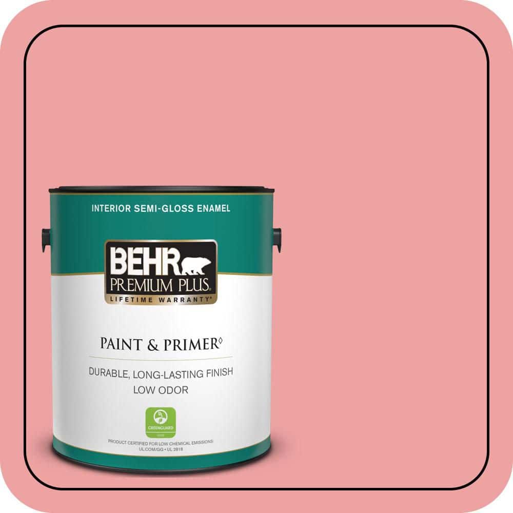 BEHR PREMIUM PLUS 1 gal. #P170-3 Infatuation Semi-Gloss Enamel Low Odor Interior Paint & Primer