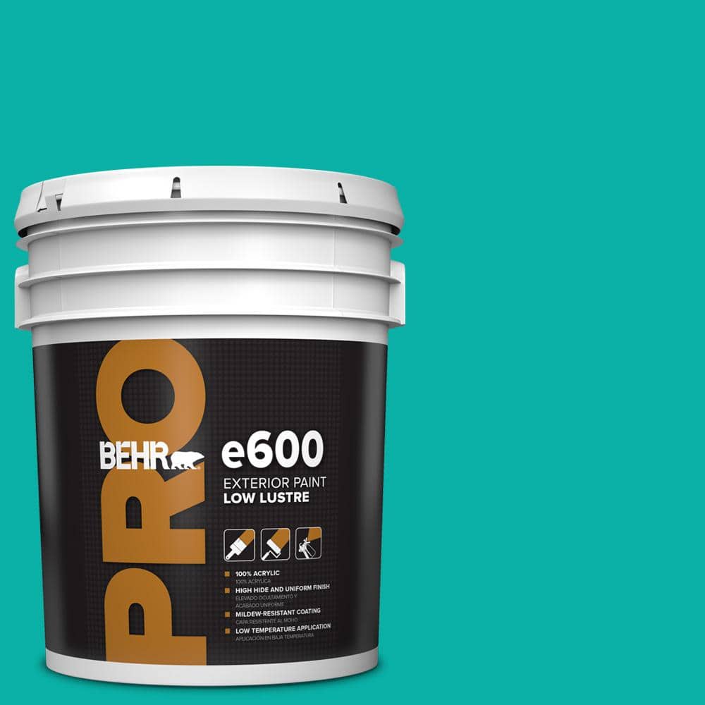 BEHR PRO 5 gal. #490B-5 Cozumel Low Luster Exterior Paint