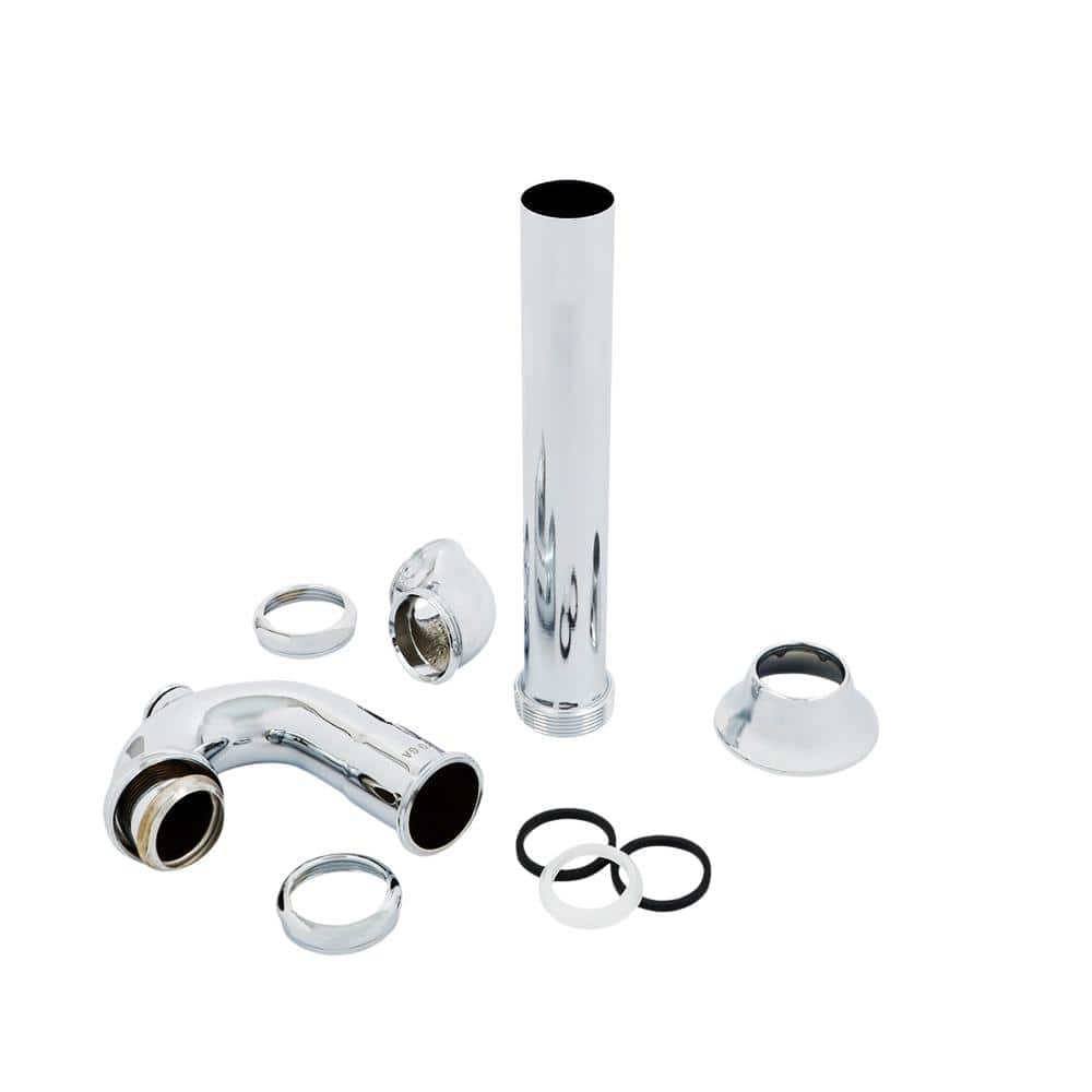 PLUMBFLEX 1-1/2 in. Utility/ Milwaukee P-Trap with Drain Plug for Tubular Drain Applications, 17GA Chrome Plated Brass (3)