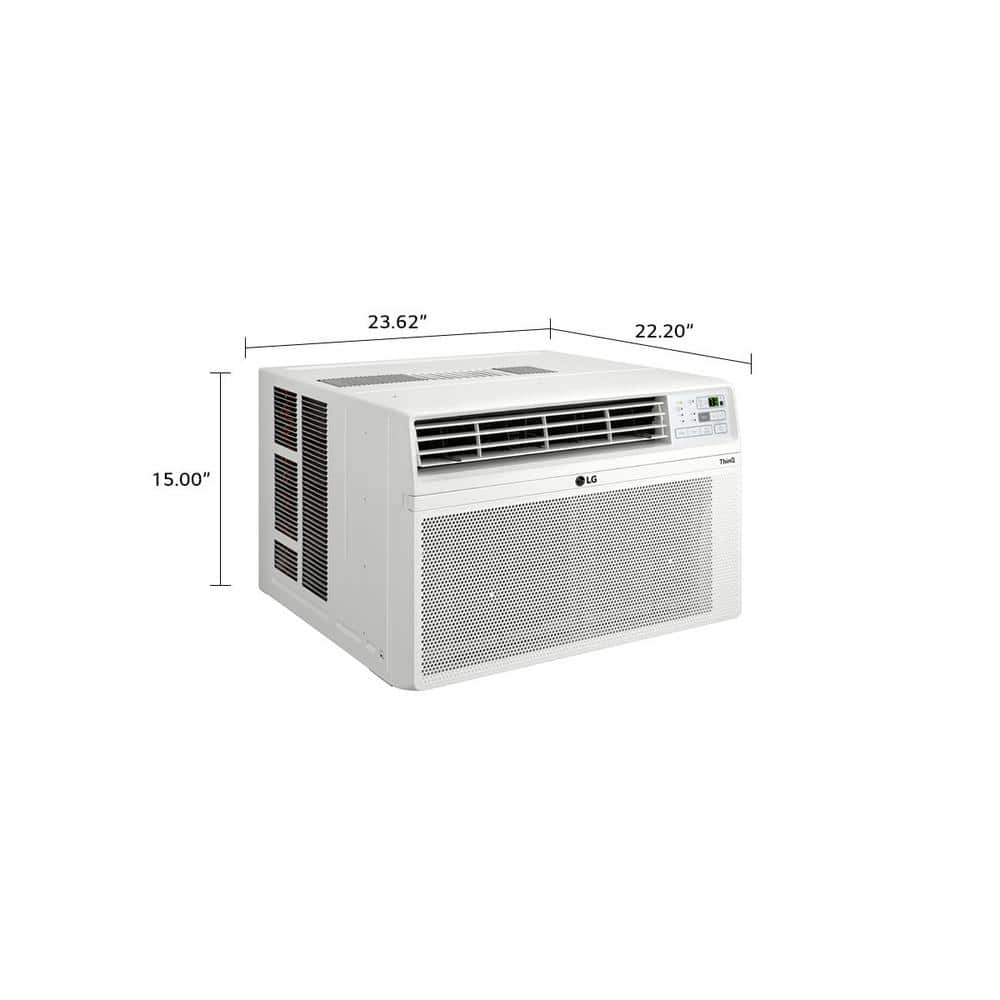 LG 12,000 BTU 115-Volt Window Air Conditioner Unit Cools 550 sq. with Wi-Fi, Remote, Dehumidifier (3)