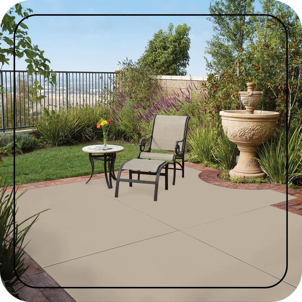 BEHR PREMIUM 1 gal. #PFC-16 Wool Coat Solid Color Flat Interior/Exterior Concrete Stain (3)