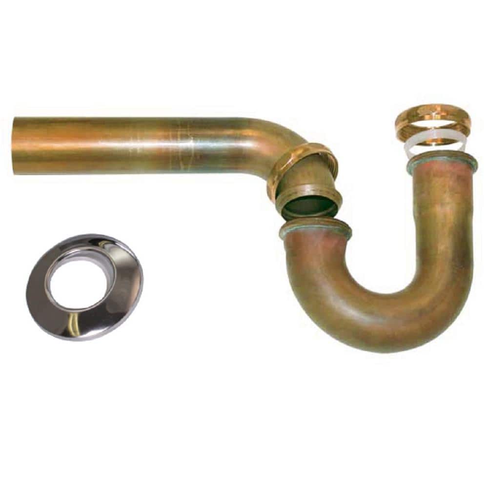 Westbrass 1-1/2 in. Brass Tubular Ground Joint P-Trap (1)