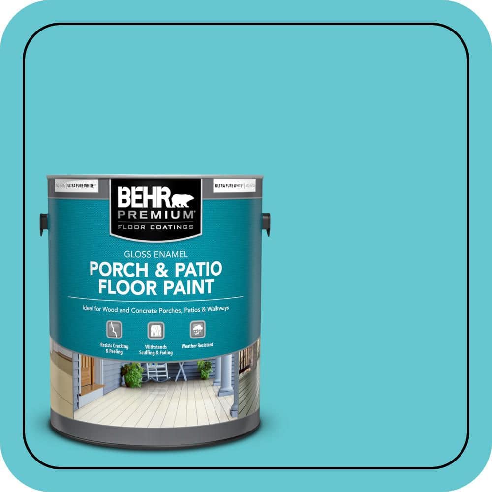 BEHR PREMIUM 1 gal. #P470-4 Paradise Sky Gloss Enamel Interior/Exterior Porch and Patio Floor Paint