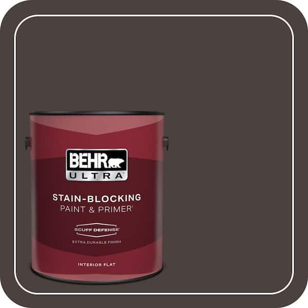 BEHR ULTRA 1 gal. #PPU5-20 Sweet Molasses Extra Durable Flat Interior Paint & Primer (2)