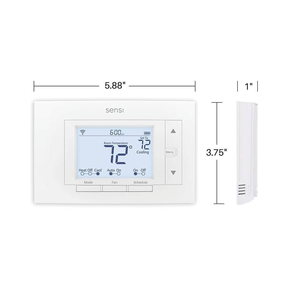 Copeland Sensi Smart Thermostat, Wi-Fi 7-day Programmable  No C-Wire Required for Most Systems (2)