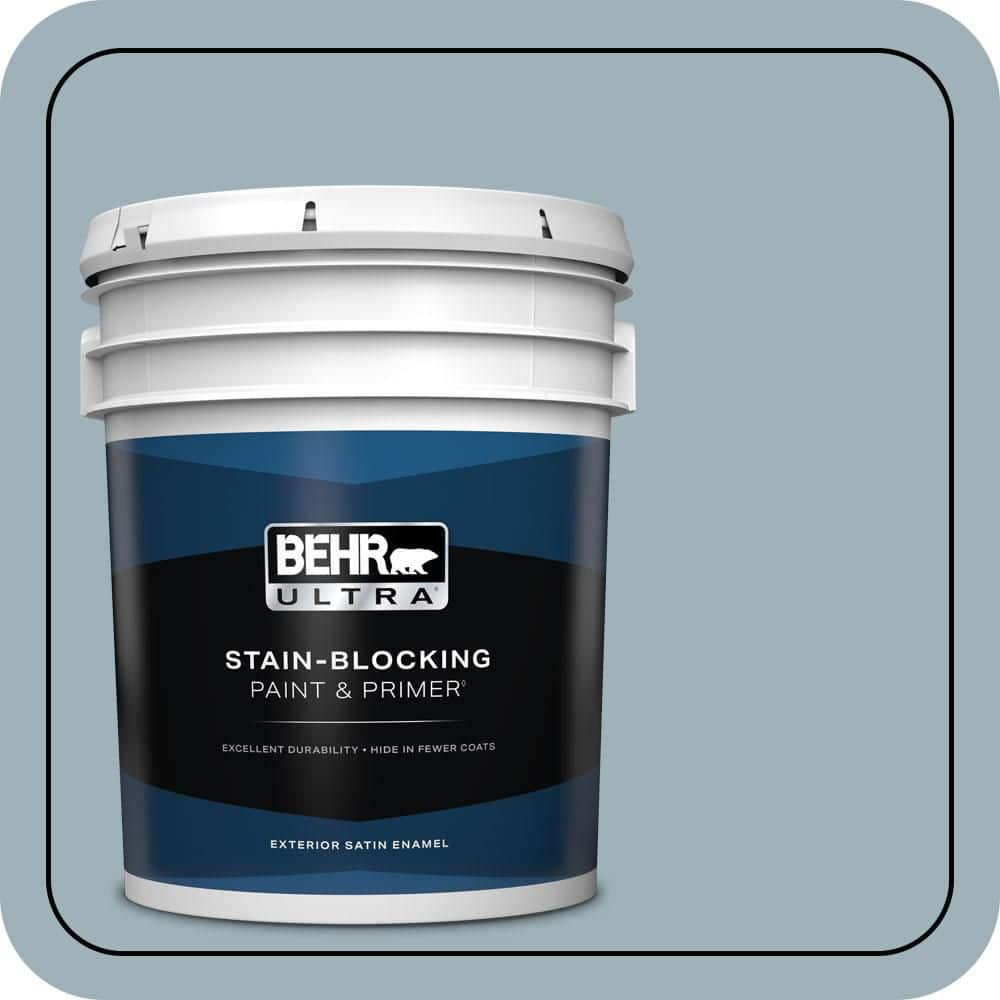 BEHR ULTRA 5 gal. #MQ5-59 Ovation Satin Enamel Exterior Paint & Primer