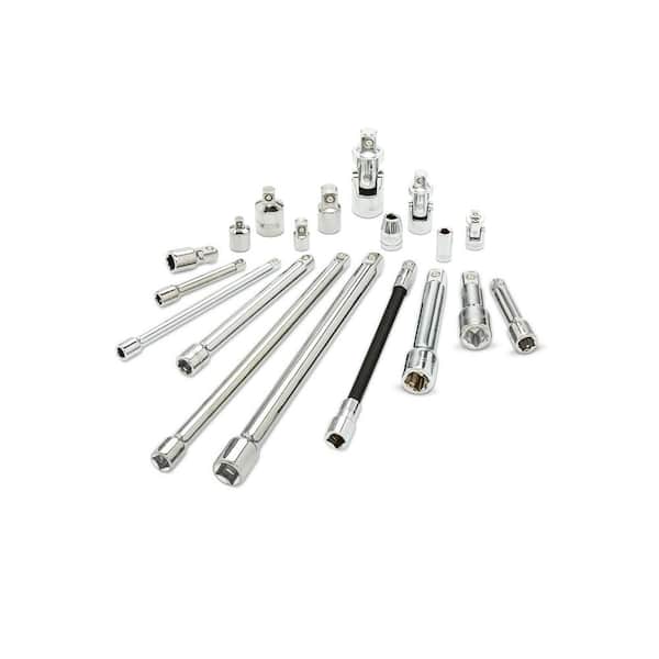 Husky 1/4 in., 3/8 in., 1/2 in. Drive Accessory Set (19-Piece) (2)