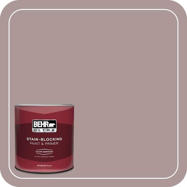 BEHR ULTRA 1 qt. #PMD-53 Antique Mauve Extra Durable Flat Interior Paint & Primer (2)