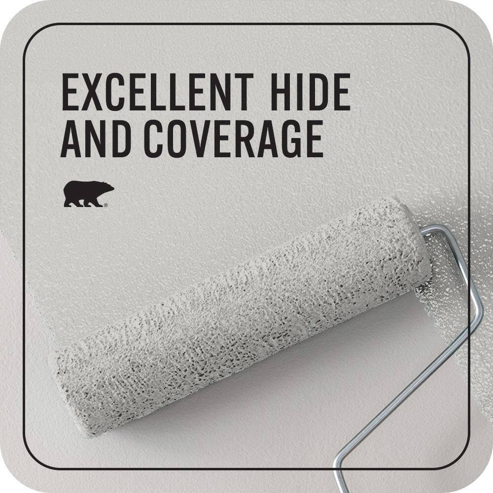 BEHR PREMIUM PLUS #PPF-18 Gazebo Gray Enamel EcoMix Plant-Based & Primer (2)
