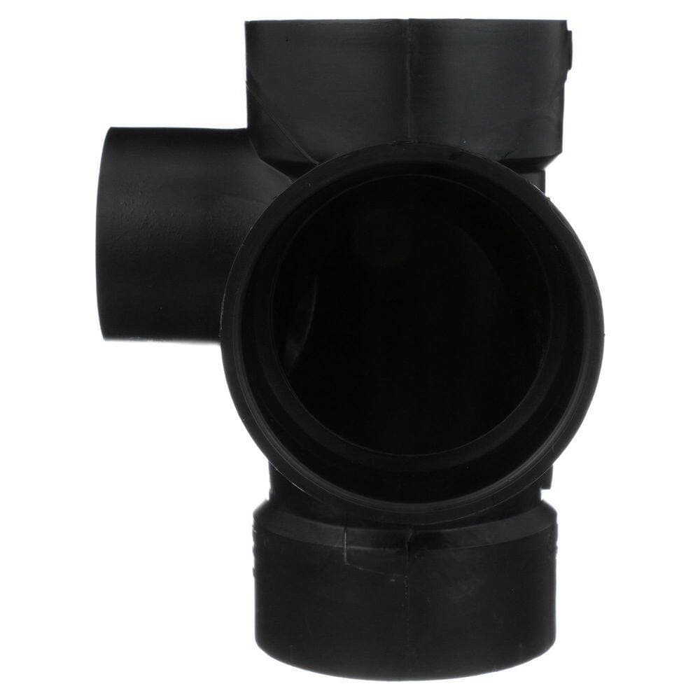 Charlotte Pipe 3 in. x 3 in. x 3 in. x 2 in. ABS DWV San Tee Left Inlet (2)