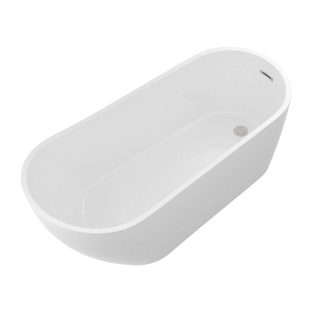 Boosicavelly 29.50 in. Acrylic Surface Freestanding Soaking Bathtub (3)