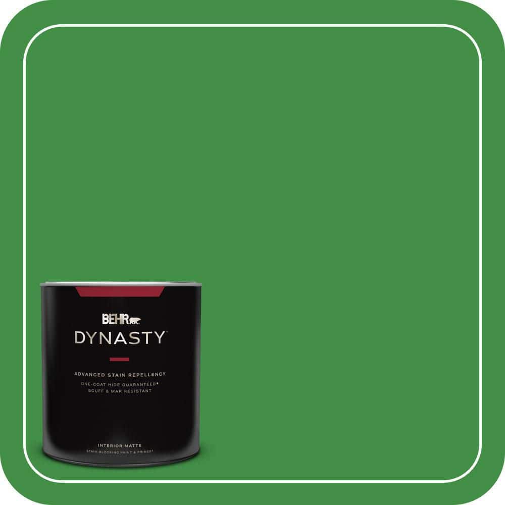 BEHR DYNASTY 1 qt. #P390-7 Park Picnic Matte Interior Stain-Blocking Paint & Primer