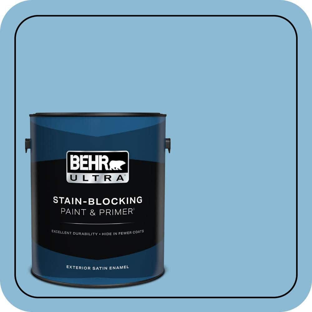 BEHR ULTRA 1 gal. #MQ5-55 Simply Posh Satin Enamel Exterior Paint & Primer