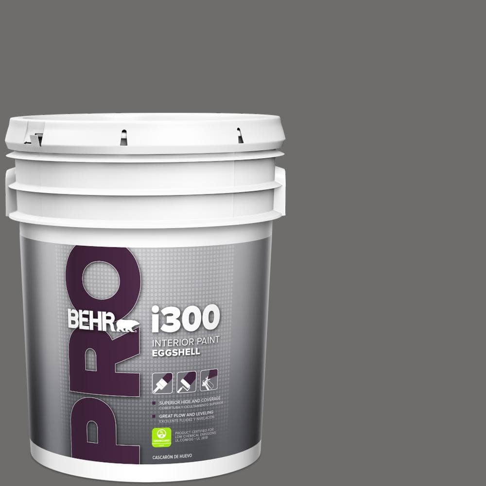 BEHR PRO 5 gal. #780F-6 Dark Granite Eggshell Interior Paint