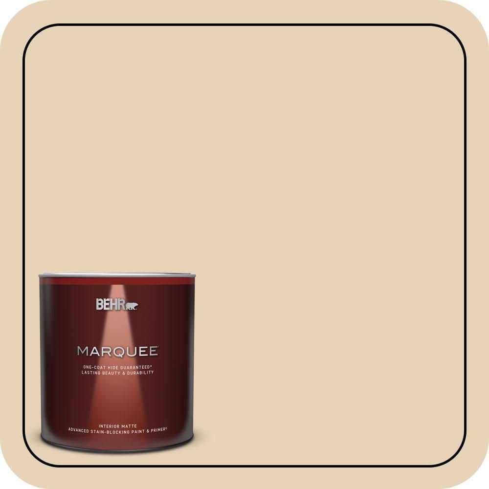 BEHR MARQUEE 1 qt. #T11-18 Aebleskiver Matte Interior Paint & Primer
