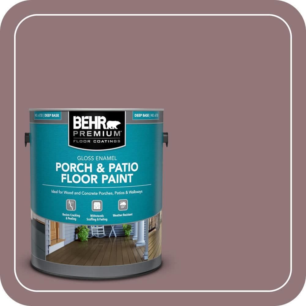 BEHR PREMIUM 1 gal. #N120-5 Plumville Gloss Enamel Interior/Exterior Porch and Patio Floor Paint