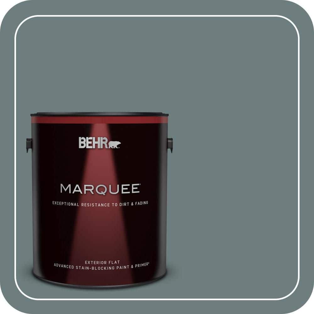BEHR MARQUEE 1 gal. #N440-5 Coney Island Flat Exterior Paint & Primer