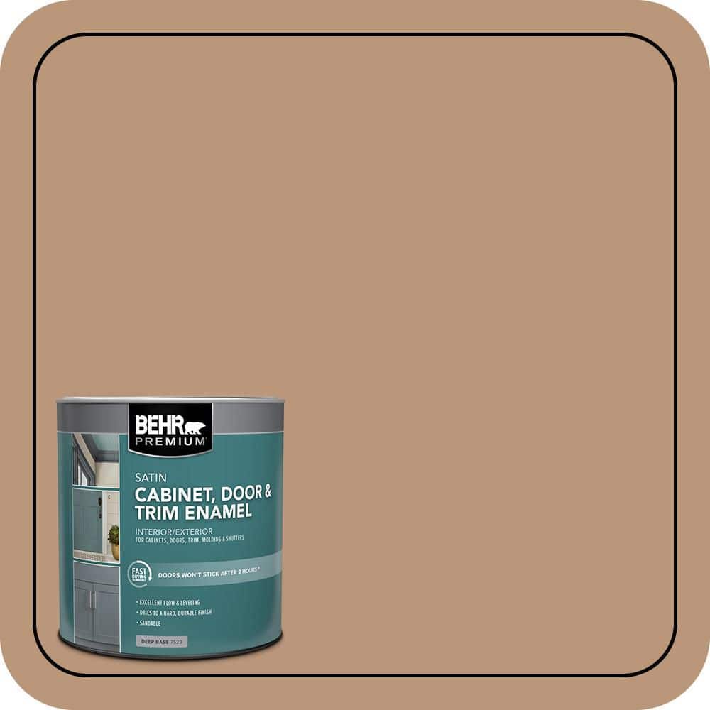 BEHR PREMIUM 1 qt. #N250-4 Artisan Crafts Satin Enamel Interior/Exterior Cabinet, Door & Trim Paint (1)