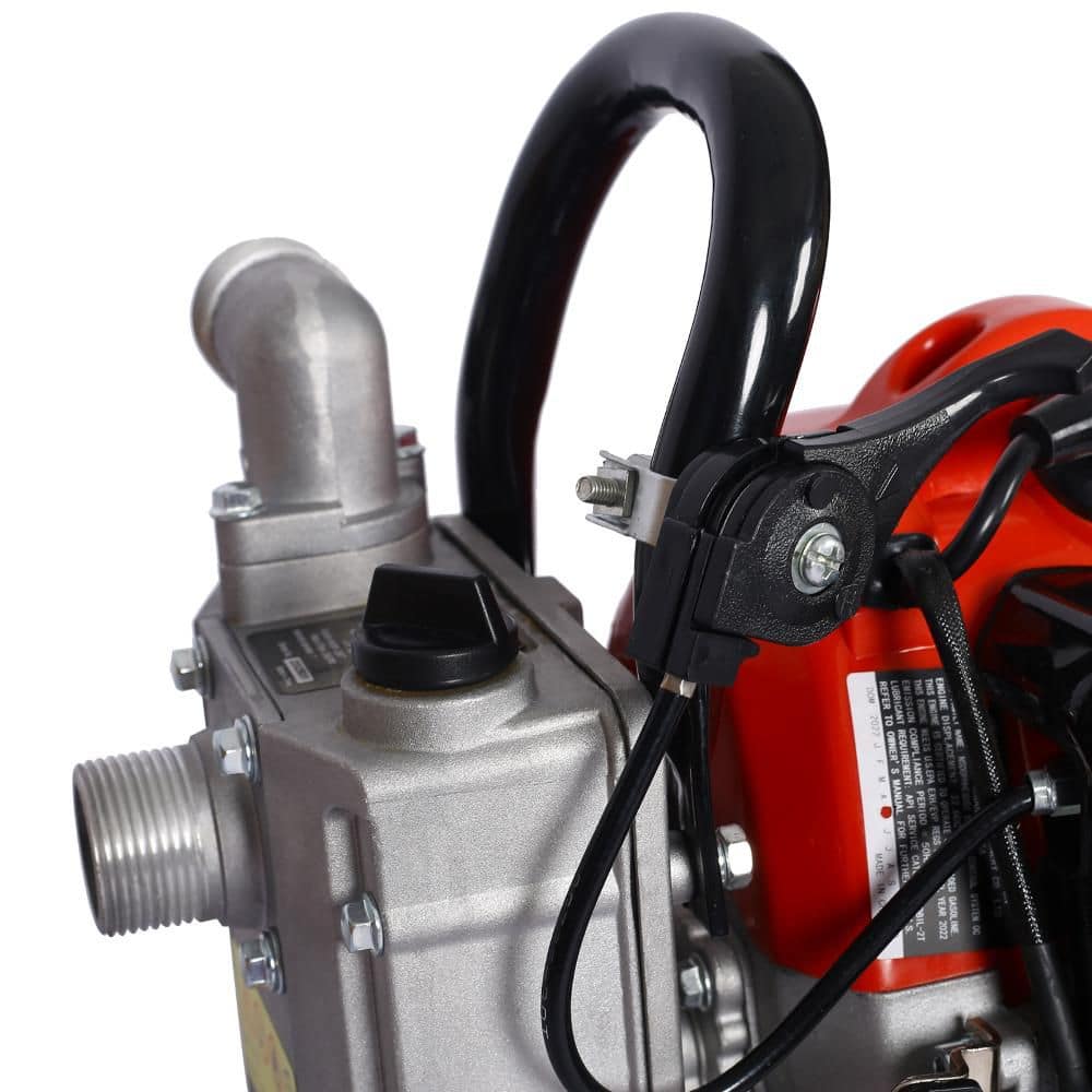 Unbranded gasoline water pump, 2s troke portable gas powered water transfer pump, 33cc 1. 2HP 1inch (2)