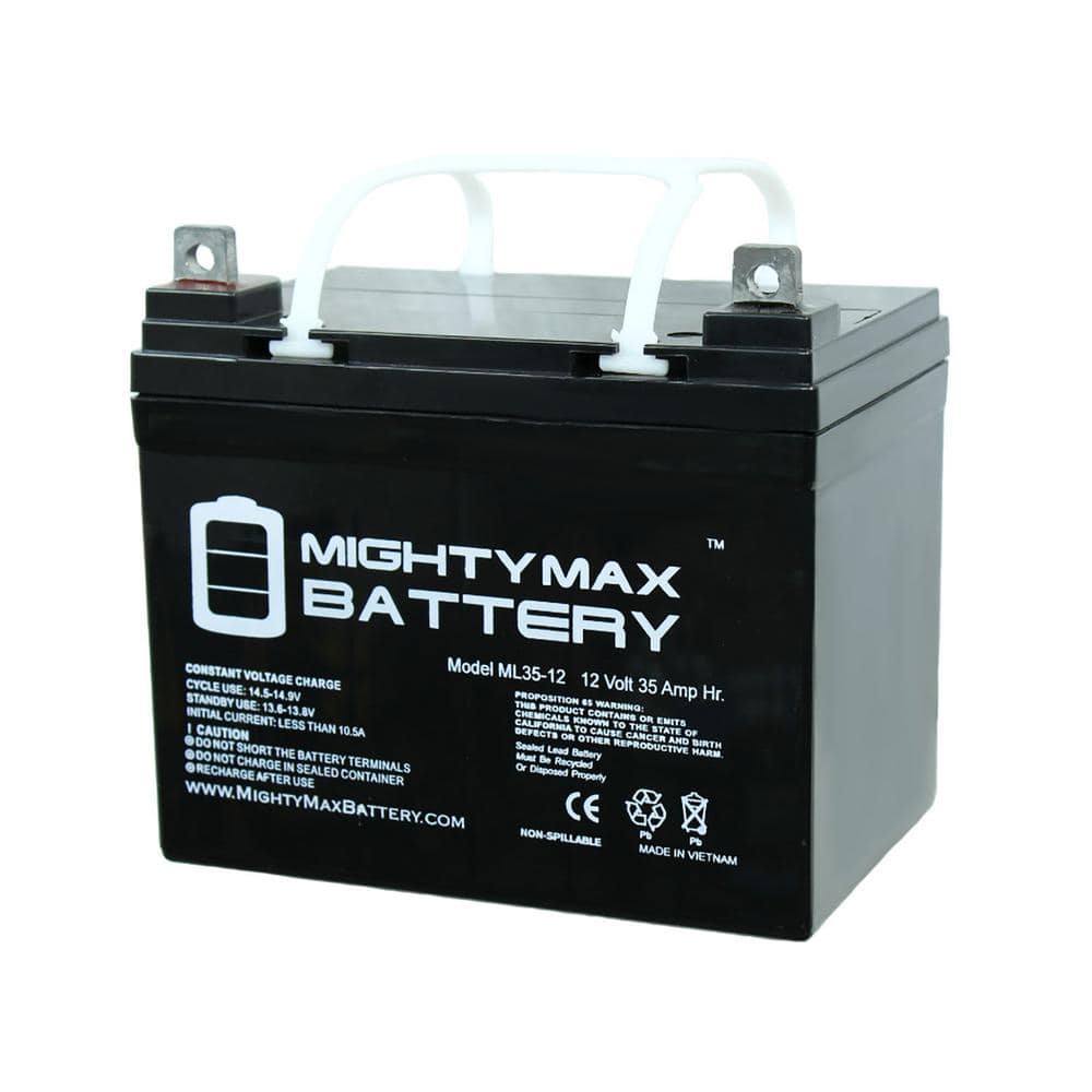 MIGHTY MAX BATTERY ML35-12 - 12-Volt 35AH U1 Deep Cycle AGM Solar Battery Replaces 33Ah, 34Ah, 36Ah