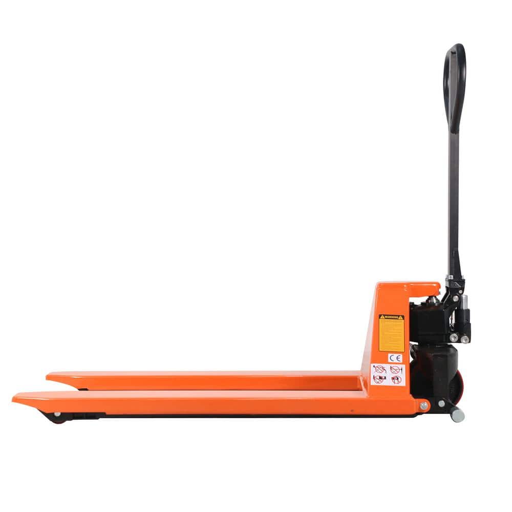 TORY CARRIER 45 x 27 in. Industrial Hydraulic Manual Scissor High Lift Pallet Jack Truck 2,200 lbs. Orange (2)