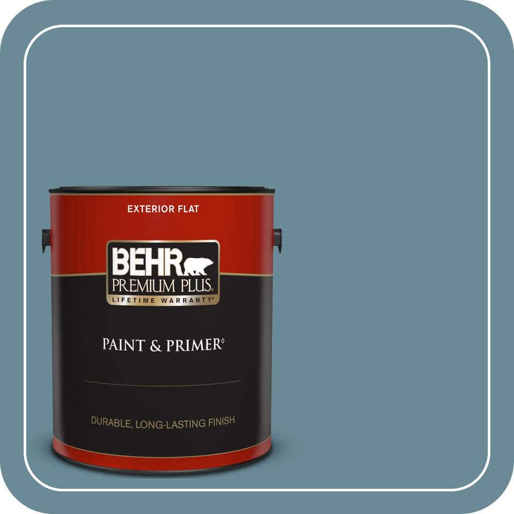 BEHR PREMIUM PLUS #BIC-22 Relaxed Blue Enamel & Primer Color Sample (1)