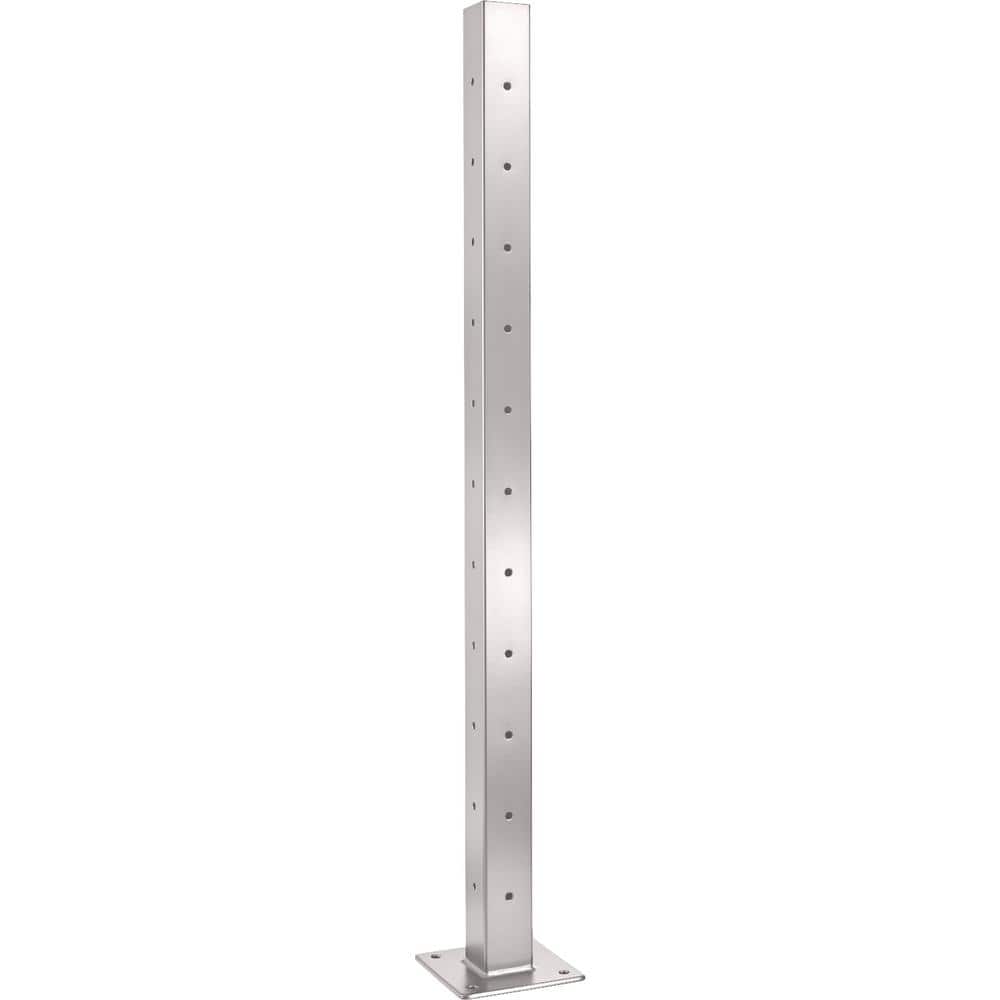 CityPost Deck Corner Post: 36 in. Base Mount: White (1)