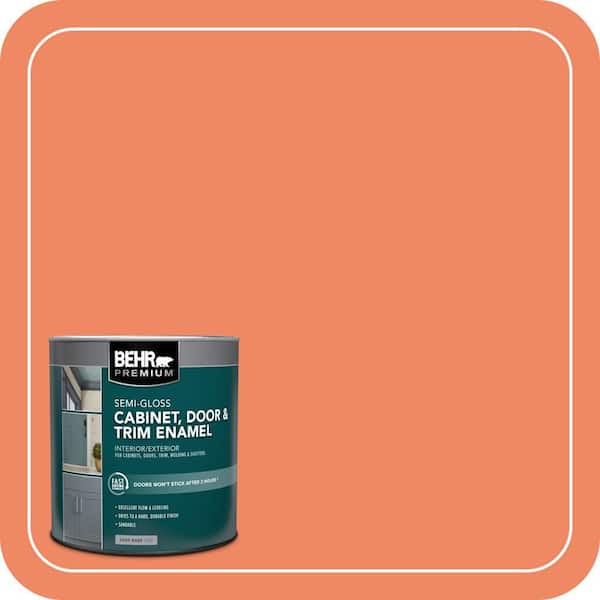 BEHR PREMIUM 1 qt. #P190-5 Orioles Semi-Gloss Enamel Interior/Exterior Cabinet, Door & Trim Paint (2)