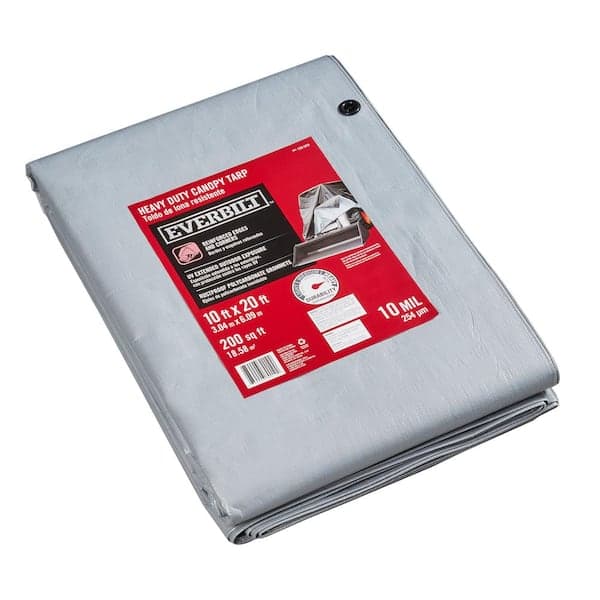 Everbilt 10 ft. x 20 ft. Silver Heavy Duty Canopy Tarp (2)