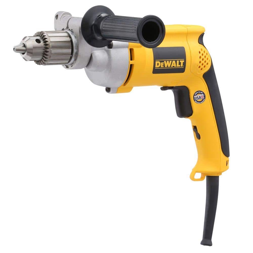 DEWALT 7.8 Amp Corded 1/2 in. Variable Speed Reversing Drill (4)
